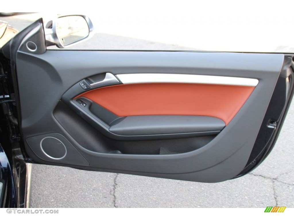 2011 S5 4.2 FSI quattro Coupe - Deep Sea Blue Pearl Effect / Black/Magma Red Silk Nappa Leather photo #23