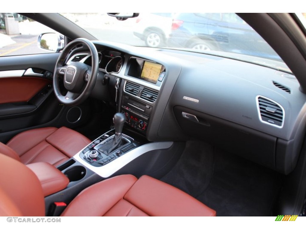 2011 S5 4.2 FSI quattro Coupe - Deep Sea Blue Pearl Effect / Black/Magma Red Silk Nappa Leather photo #25