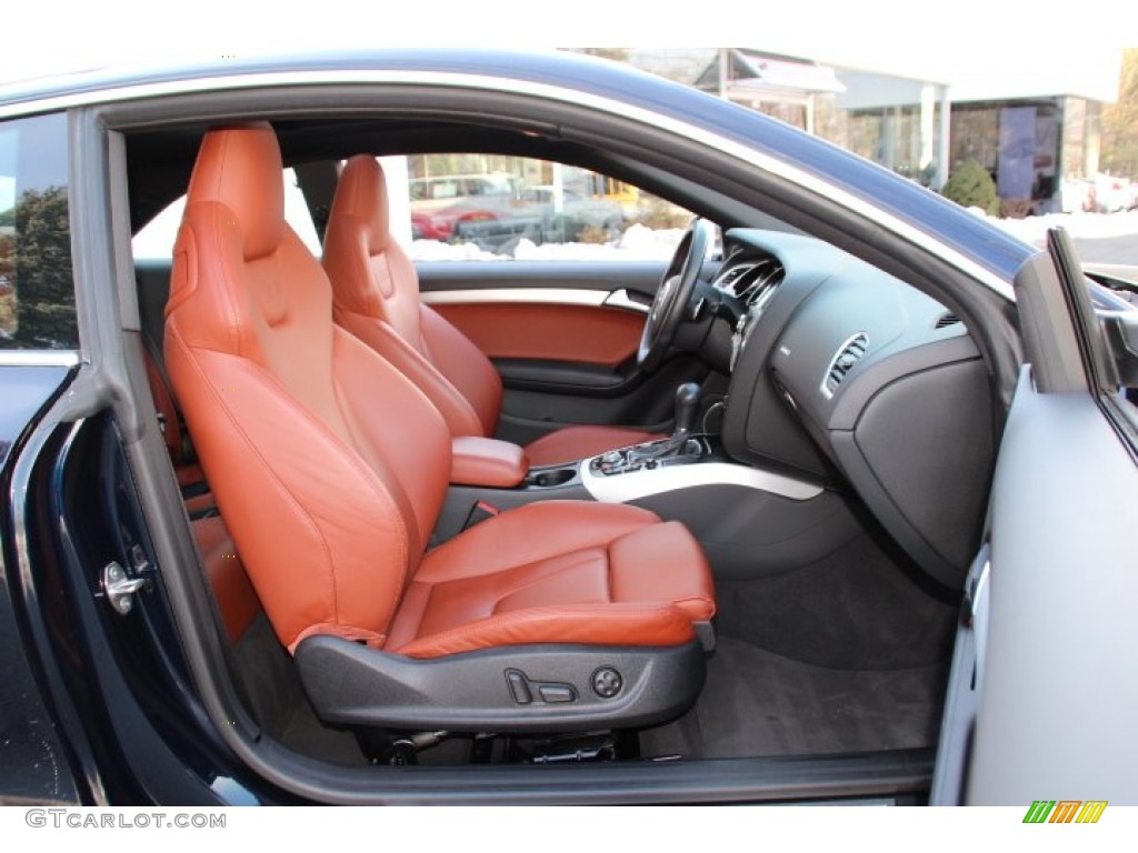 2011 S5 4.2 FSI quattro Coupe - Deep Sea Blue Pearl Effect / Black/Magma Red Silk Nappa Leather photo #26