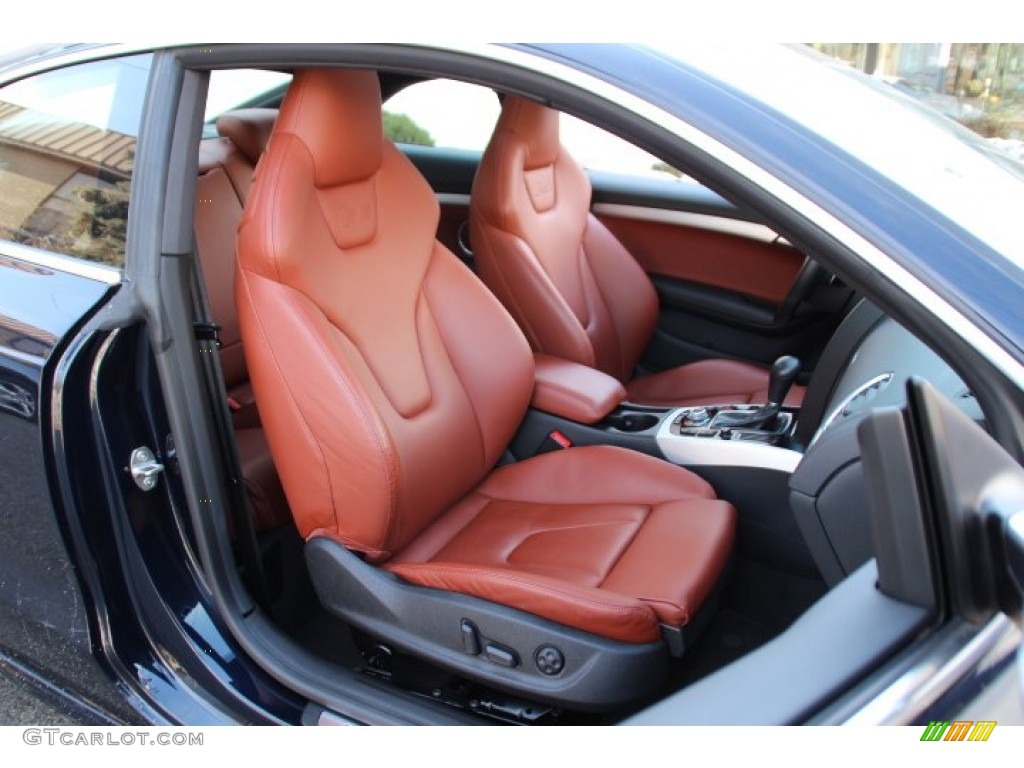 2011 S5 4.2 FSI quattro Coupe - Deep Sea Blue Pearl Effect / Black/Magma Red Silk Nappa Leather photo #27