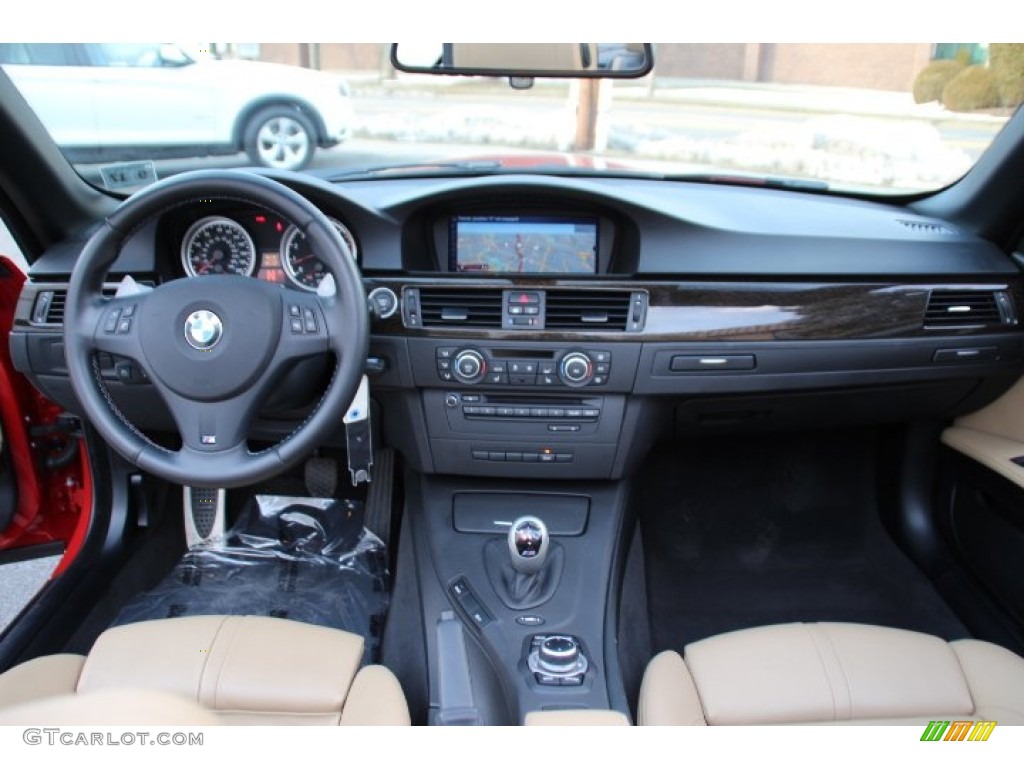 2013 BMW M3 Convertible Bamboo Beige Dashboard Photo #90970546