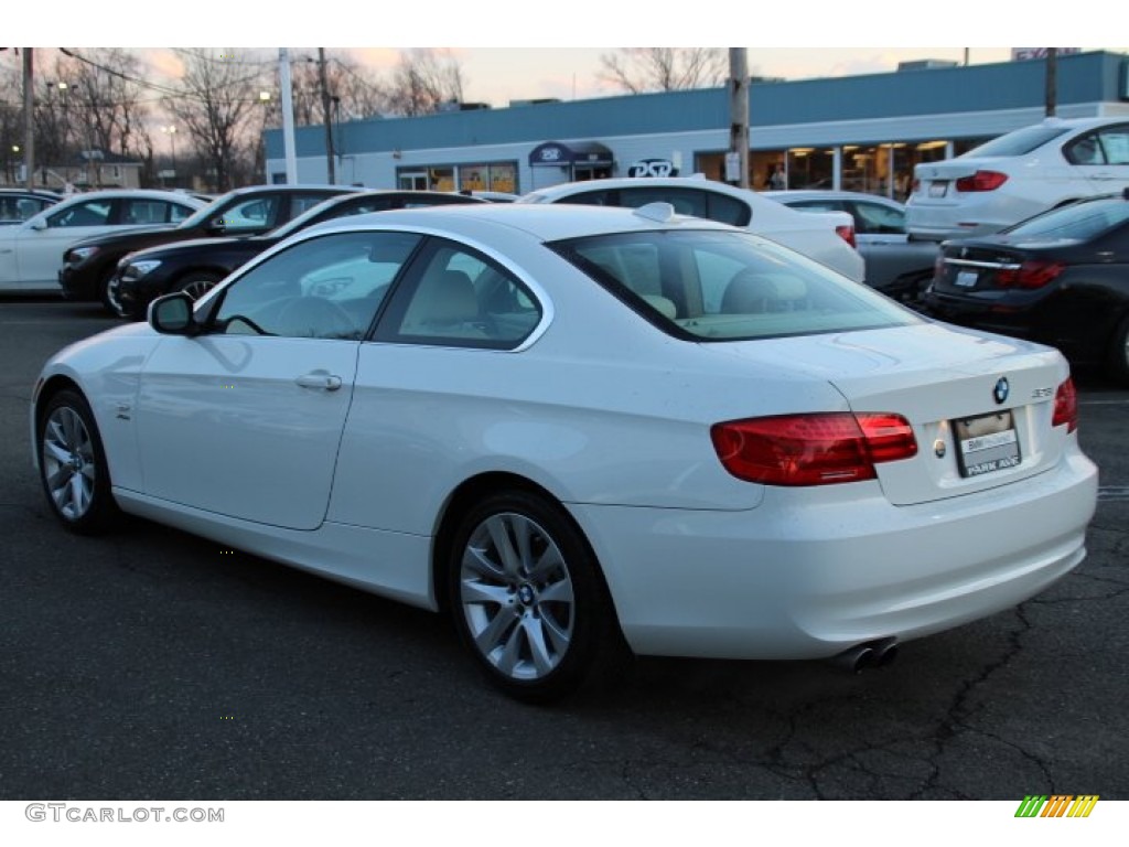 2013 3 Series 328i xDrive Coupe - Alpine White / Cream Beige photo #5