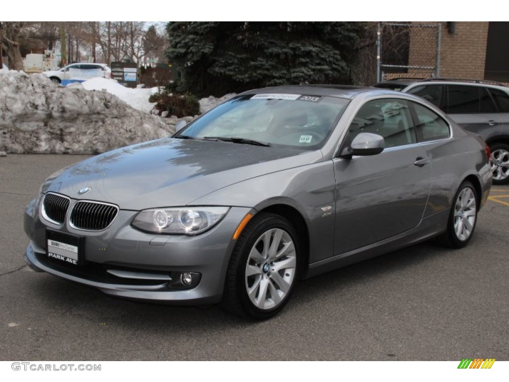 2013 3 Series 328i xDrive Coupe - Space Gray Metallic / Black photo #6