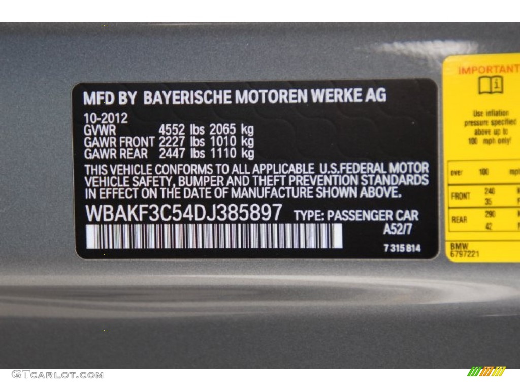 2013 3 Series 328i xDrive Coupe - Space Gray Metallic / Black photo #31