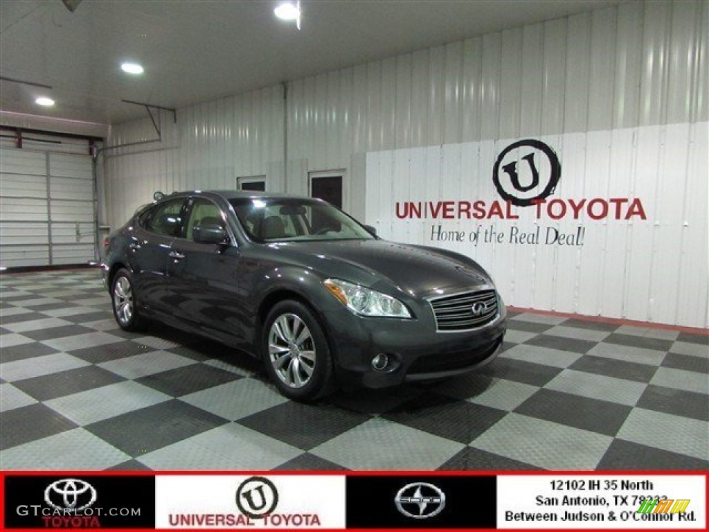 2012 M 37 Sedan - Storm Front Gray / Graphite photo #1