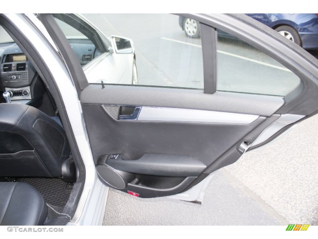 2010 Mercedes-Benz C 300 Sport Black Door Panel Photo #90973018