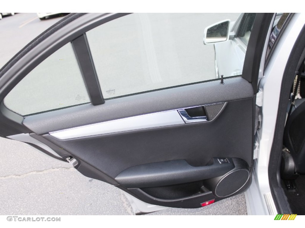 2010 Mercedes-Benz C 300 Sport Black Door Panel Photo #90973021