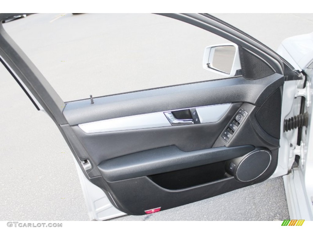 2010 Mercedes-Benz C 300 Sport Black Door Panel Photo #90973024