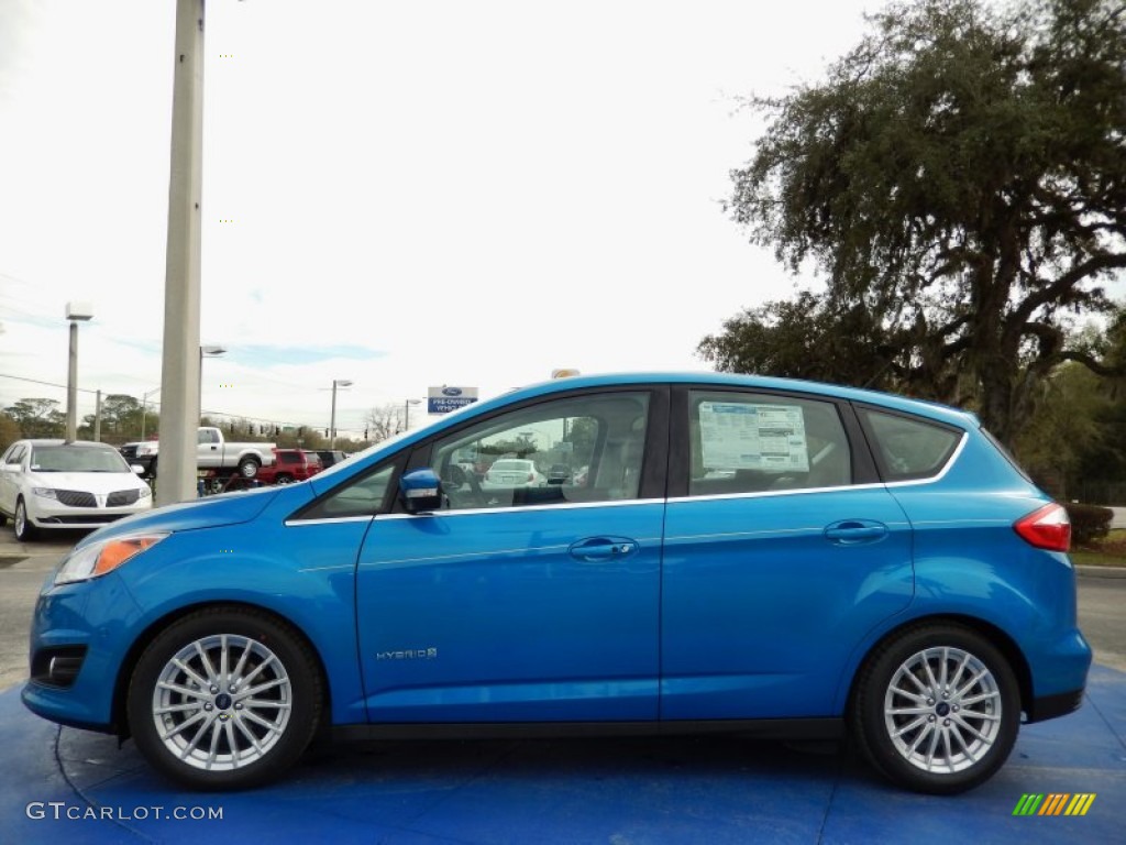 Blue Candy 2014 Ford C-Max Hybrid SEL Exterior Photo #90974614