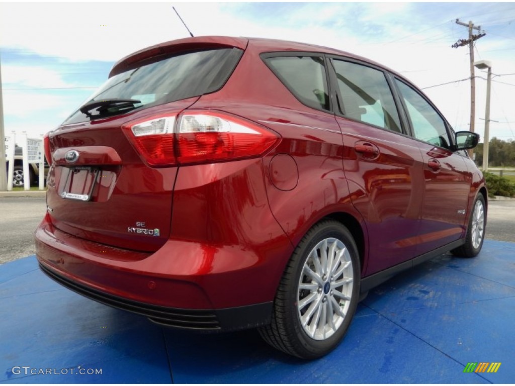 2014 C-Max Hybrid SE - Ruby Red / Medium Light Stone photo #3