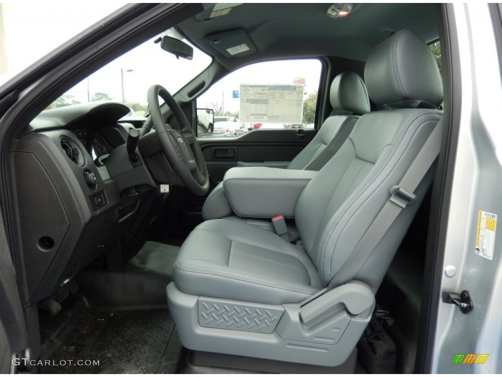 2014 F150 XL Regular Cab - Ingot Silver / Steel Grey photo #6