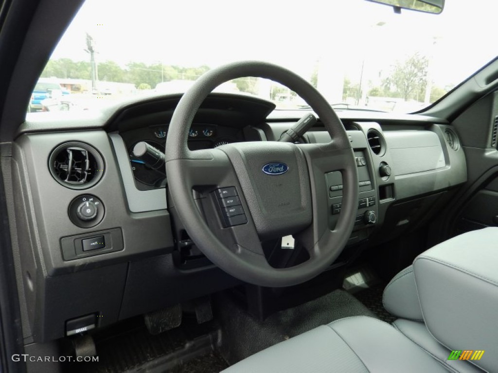 2014 F150 XL Regular Cab - Ingot Silver / Steel Grey photo #7