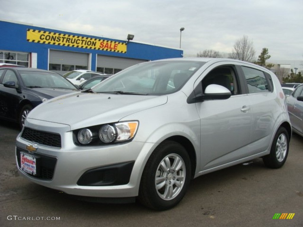 2013 Sonic LT Hatch - Silver Ice Metallic / Jet Black/Dark Titanium photo #1