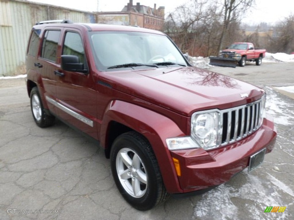 2008 Liberty Limited 4x4 - Red Rock Crystal Pearl / Pastel Pebble Beige photo #2