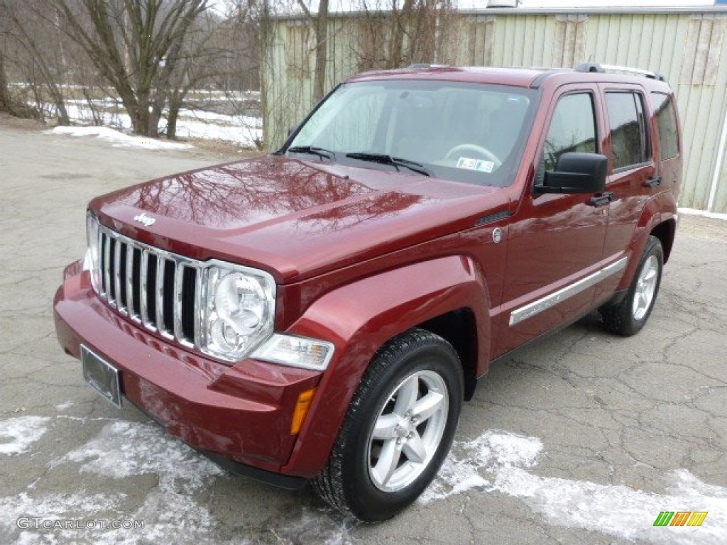 2008 Liberty Limited 4x4 - Red Rock Crystal Pearl / Pastel Pebble Beige photo #4