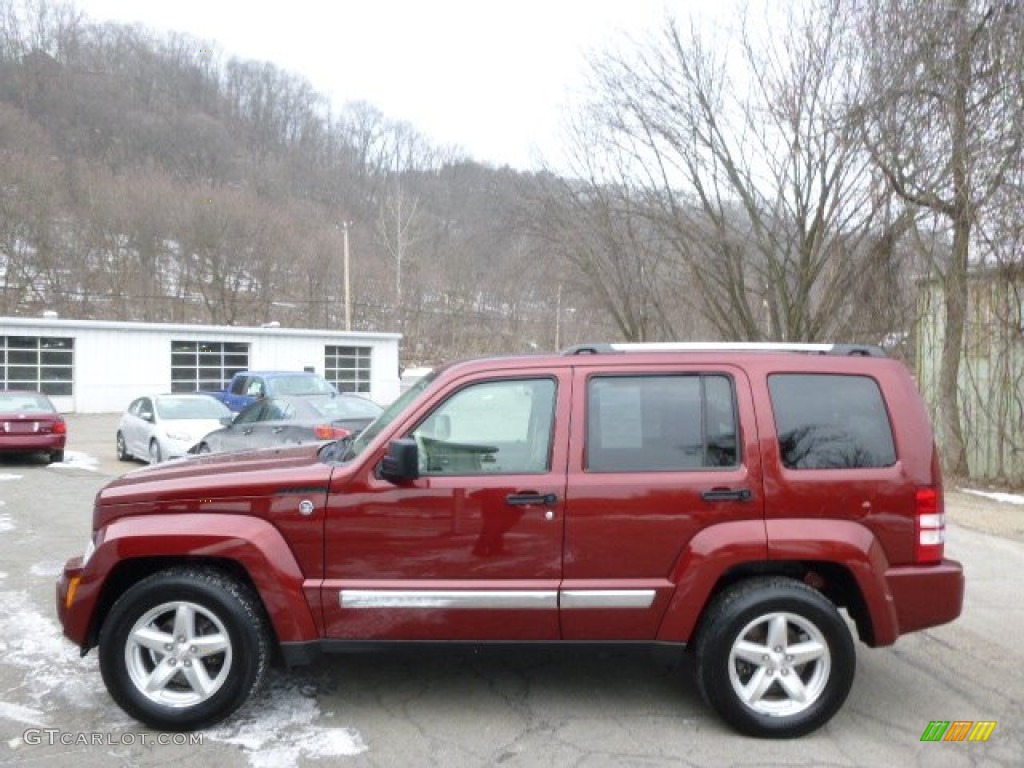 2008 Liberty Limited 4x4 - Red Rock Crystal Pearl / Pastel Pebble Beige photo #5