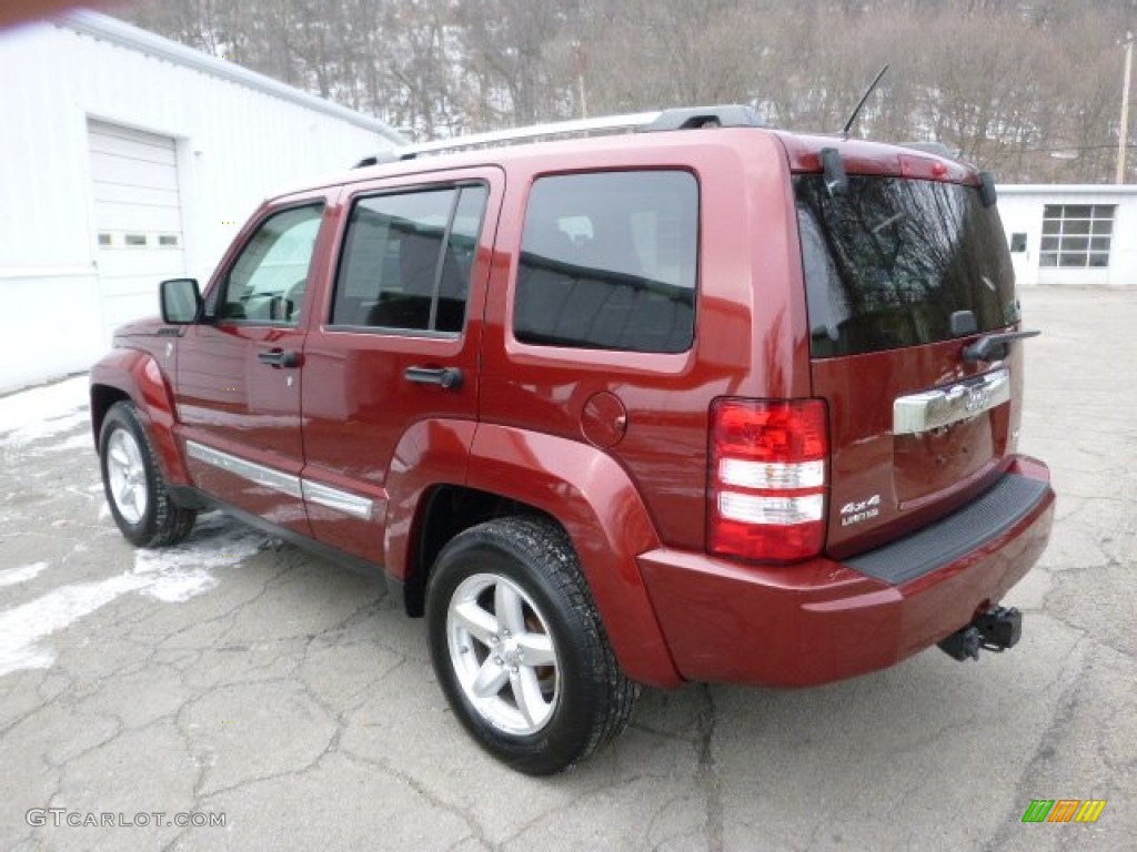2008 Liberty Limited 4x4 - Red Rock Crystal Pearl / Pastel Pebble Beige photo #6
