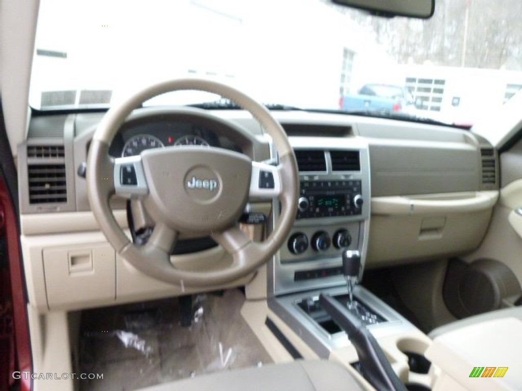2008 Liberty Limited 4x4 - Red Rock Crystal Pearl / Pastel Pebble Beige photo #14