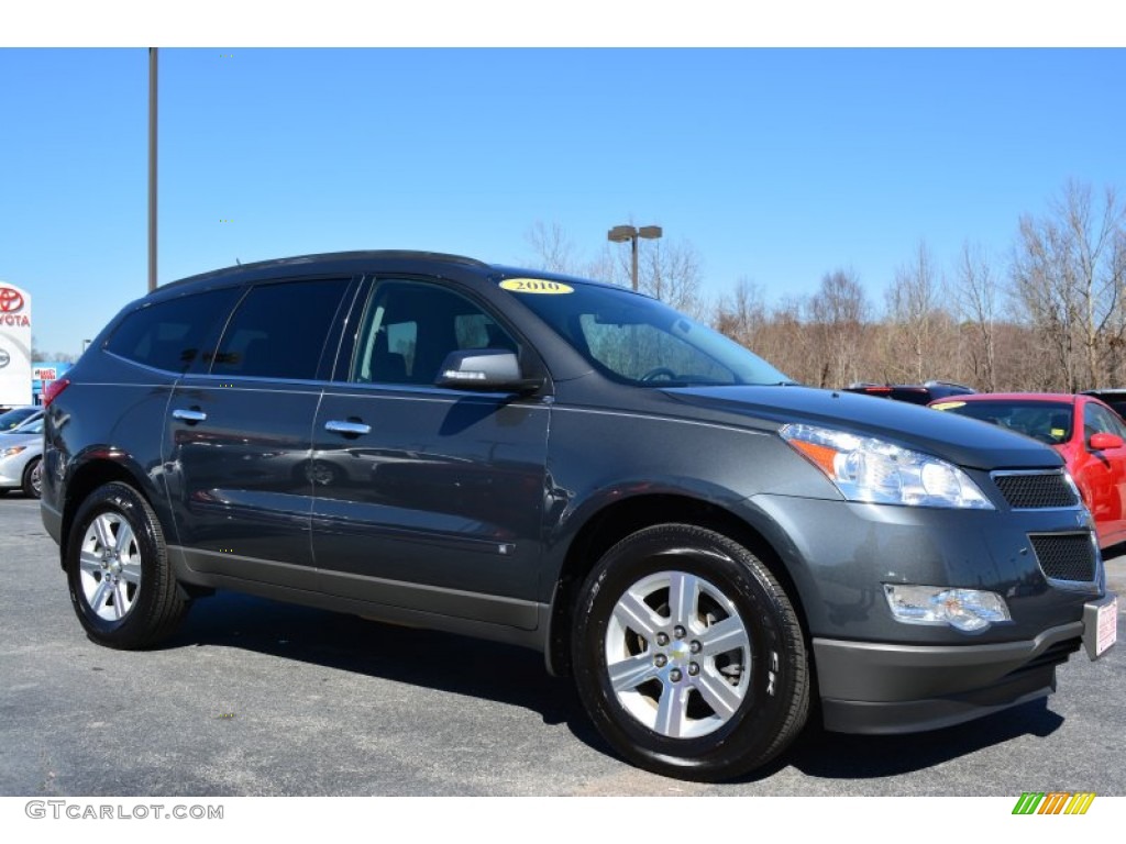 2010 Traverse LT AWD - Cyber Gray Metallic / Dark Gray/Light Gray photo #1