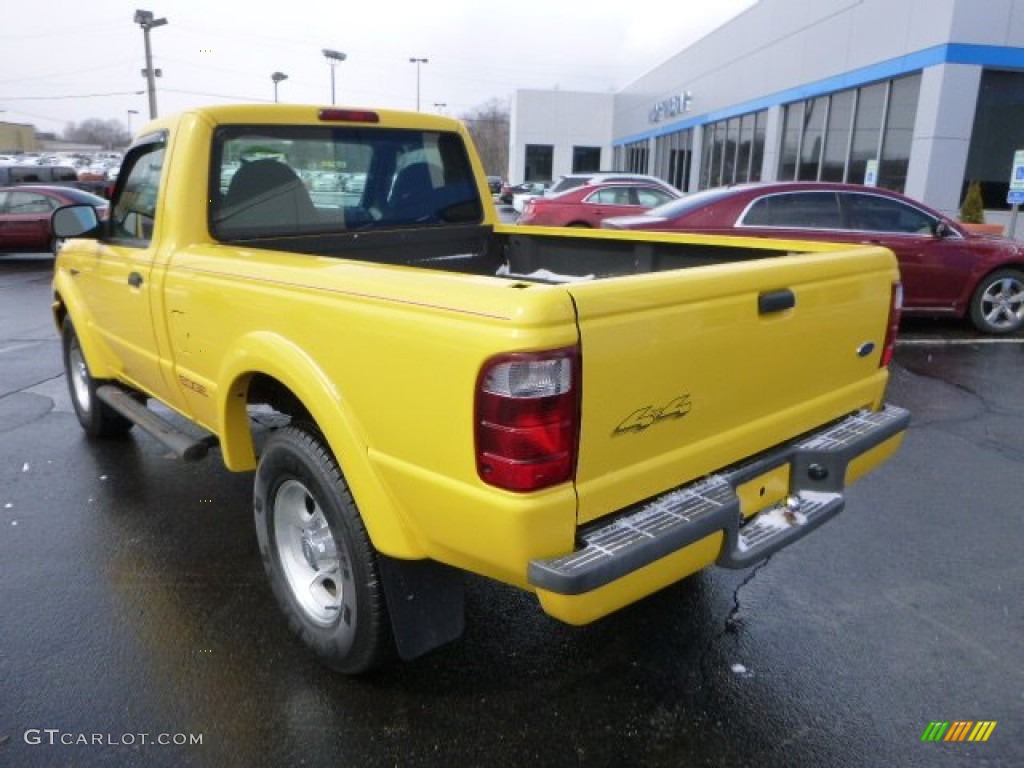 2003 Ranger Edge Regular Cab 4x4 - Chrome Yellow / Dark Graphite photo #3