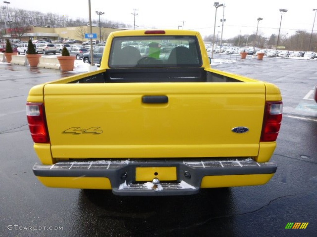 2003 Ranger Edge Regular Cab 4x4 - Chrome Yellow / Dark Graphite photo #4