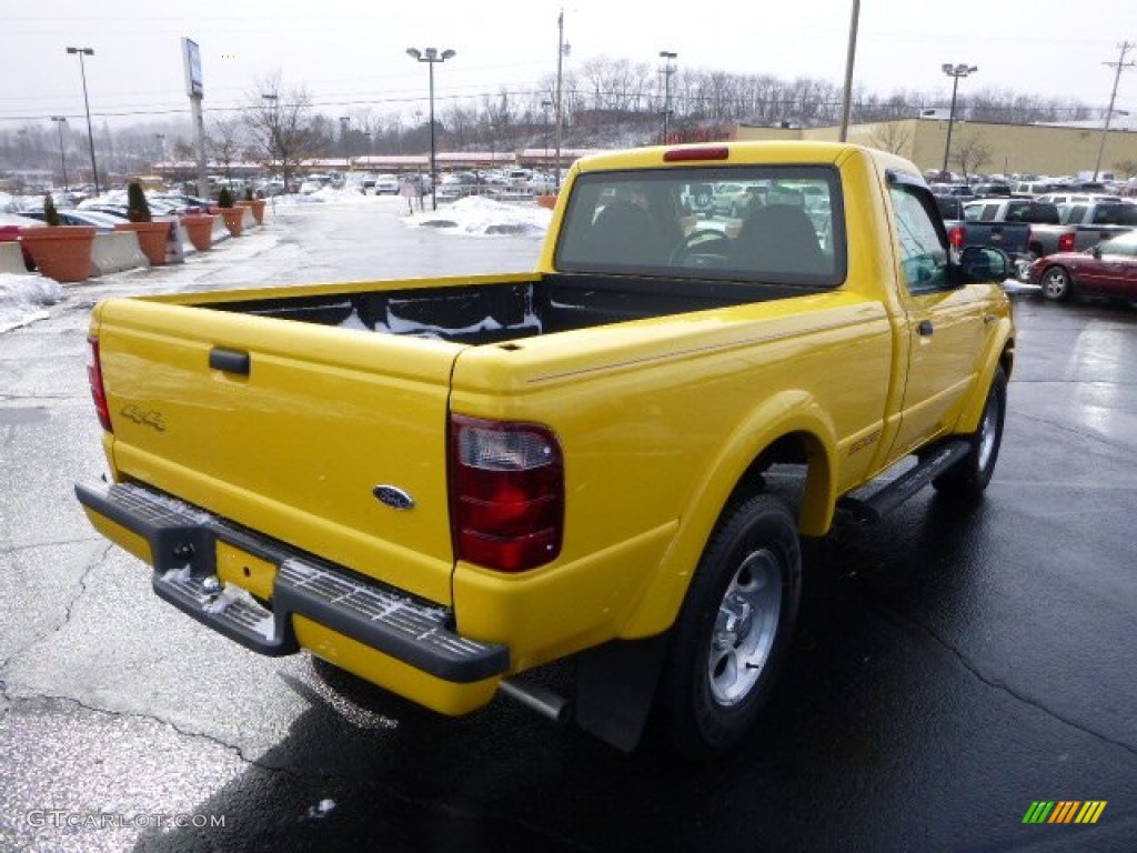 2003 Ranger Edge Regular Cab 4x4 - Chrome Yellow / Dark Graphite photo #5