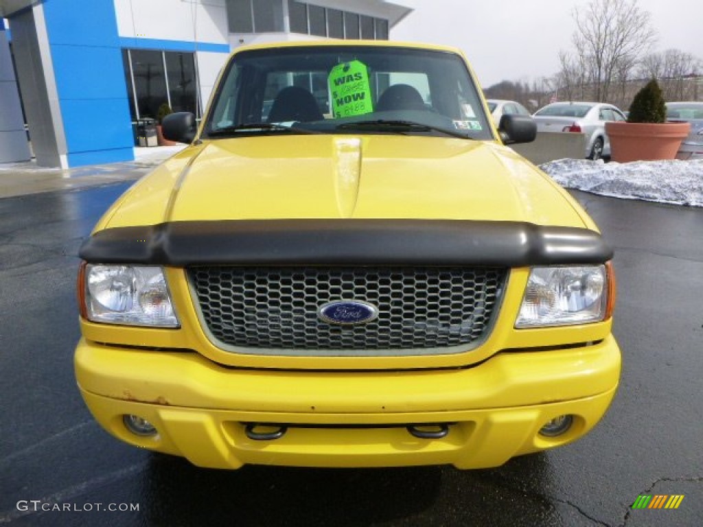 2003 Ranger Edge Regular Cab 4x4 - Chrome Yellow / Dark Graphite photo #8