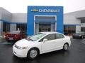 Taffeta White 2008 Honda Civic Hybrid Sedan
