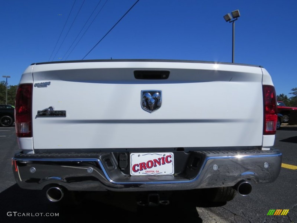 2014 1500 Big Horn Crew Cab - Bright White / Black/Diesel Gray photo #6