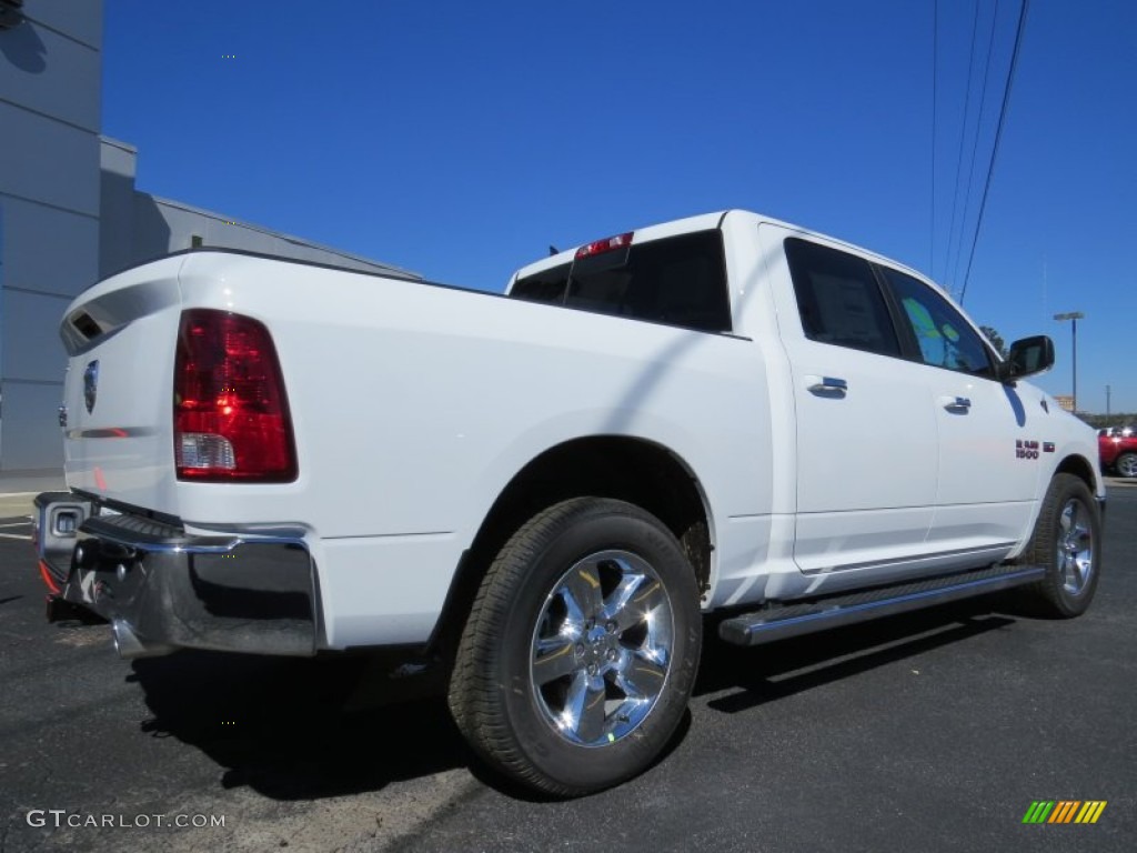 2014 1500 Big Horn Crew Cab - Bright White / Black/Diesel Gray photo #7