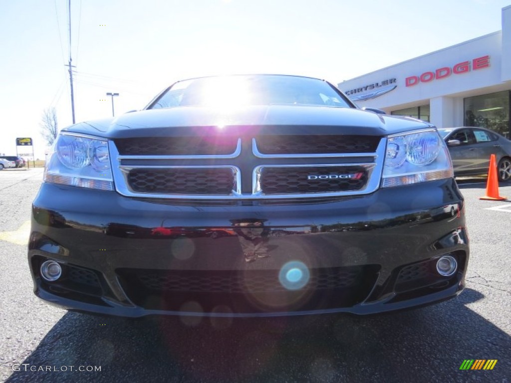 2013 Avenger SXT - Black / Black/Light Frost Beige photo #2