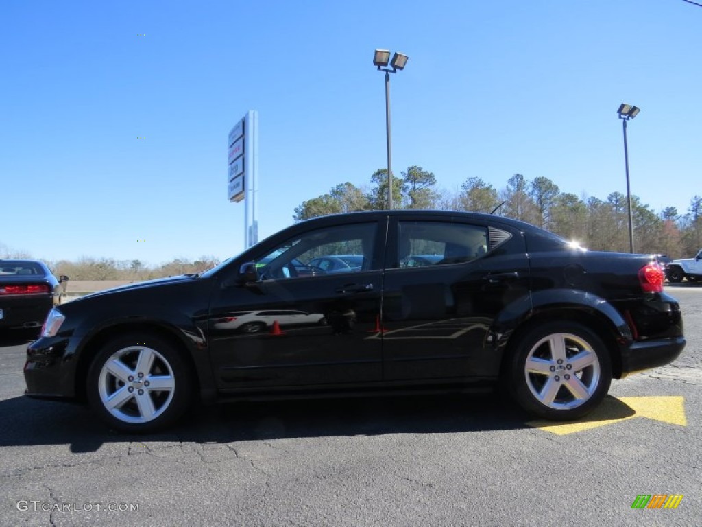2013 Avenger SXT - Black / Black/Light Frost Beige photo #4