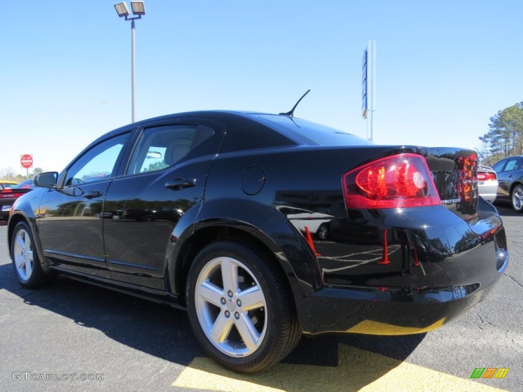 2013 Avenger SXT - Black / Black/Light Frost Beige photo #5