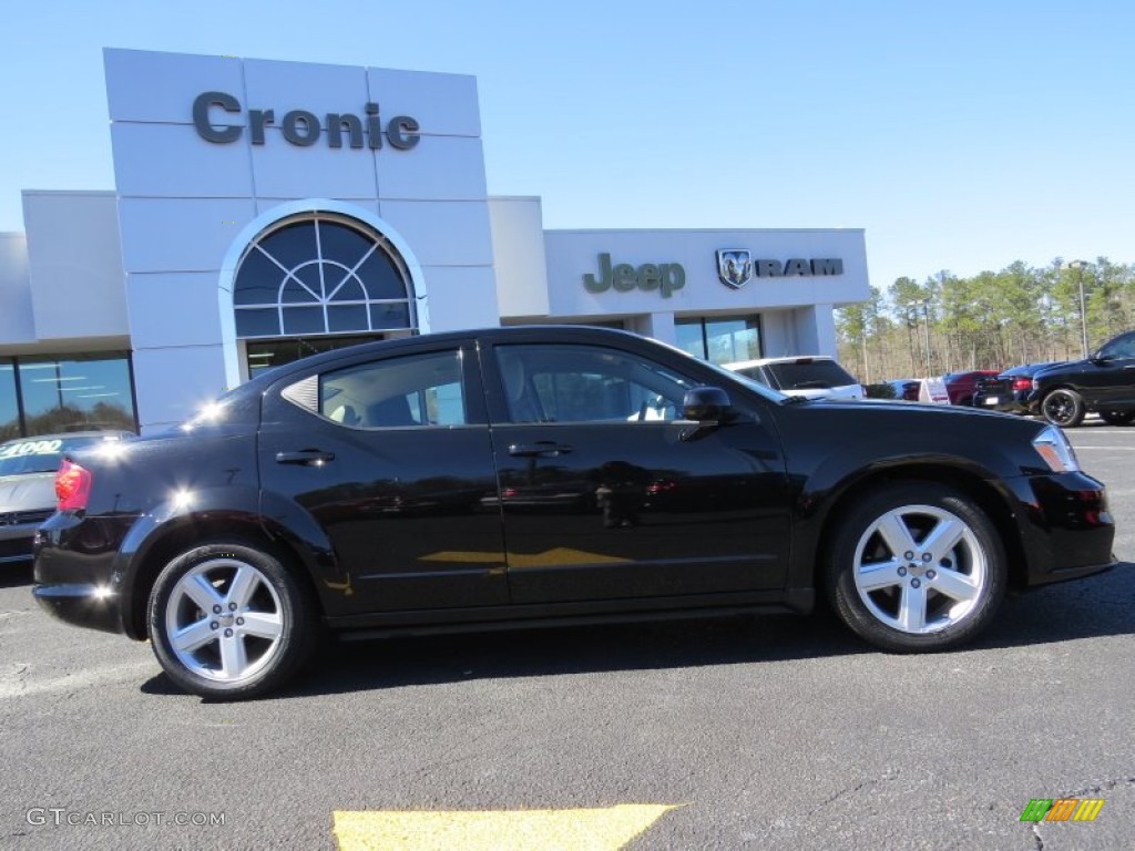 2013 Avenger SXT - Black / Black/Light Frost Beige photo #8