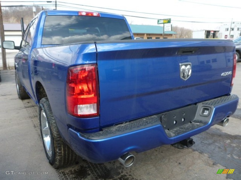 2014 1500 Express Crew Cab 4x4 - Blue Streak Pearl Coat / Black/Diesel Gray photo #3