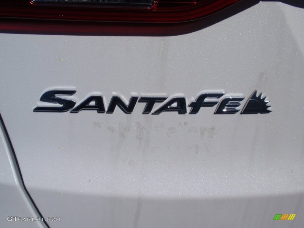 2014 Santa Fe Sport 2.0T FWD - Frost White Pearl / Black photo #14