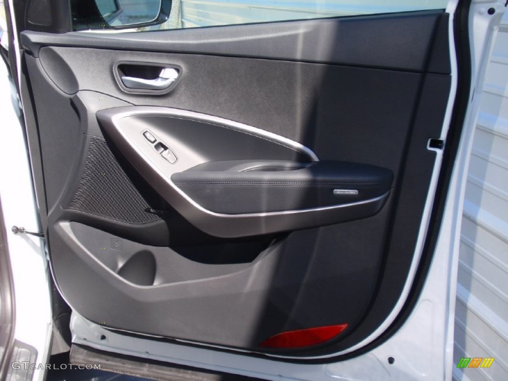 2014 Santa Fe Sport 2.0T FWD - Frost White Pearl / Black photo #17