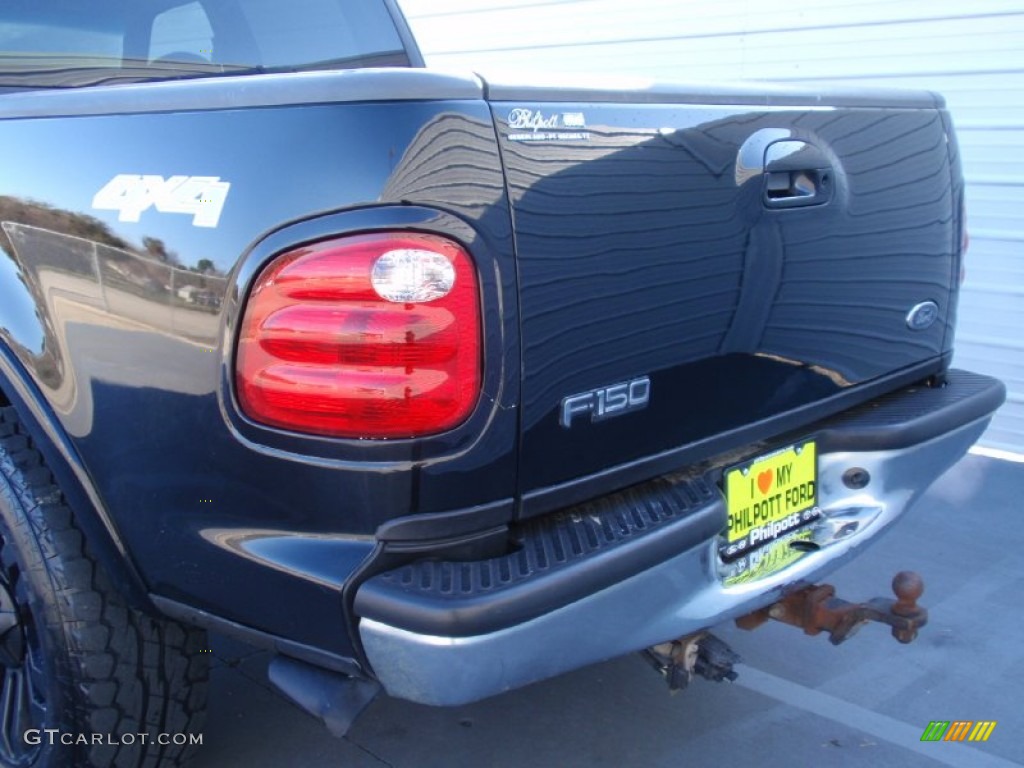 2001 F150 Lariat SuperCrew 4x4 - Black / Medium Graphite photo #19