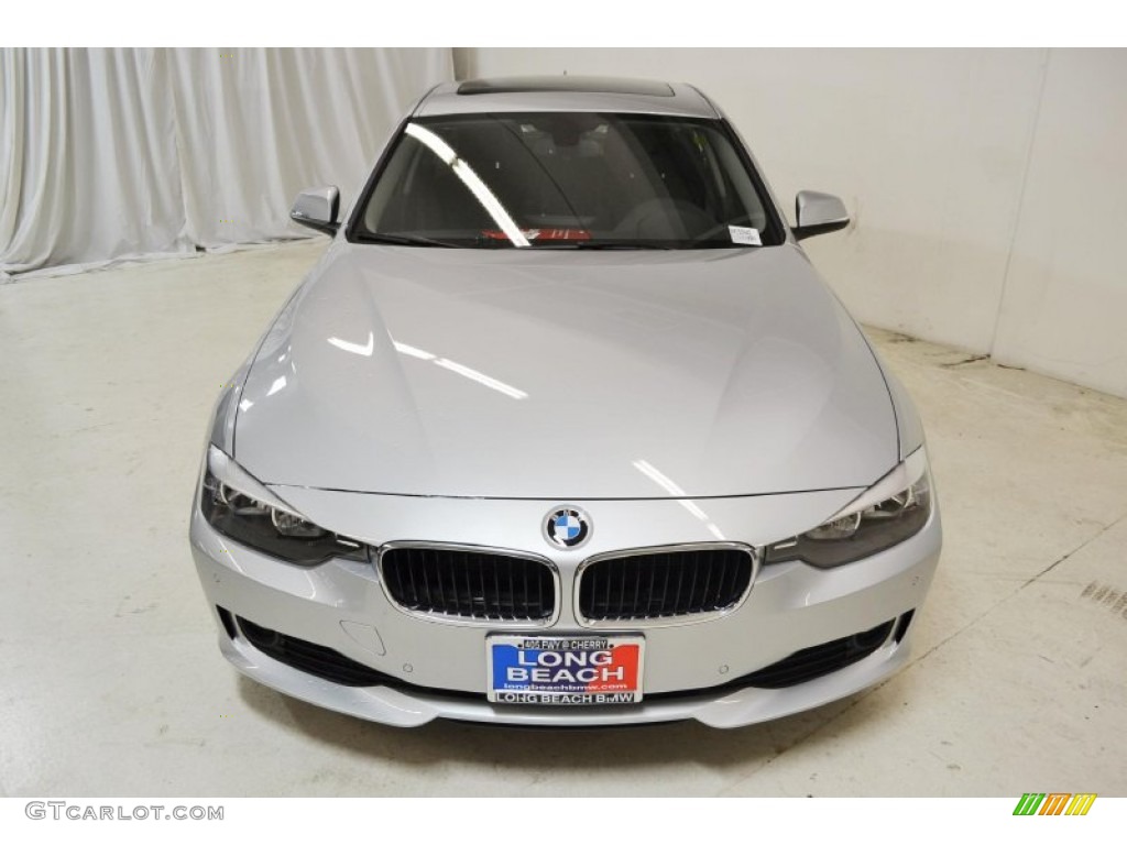 2014 3 Series 328d Sedan - Glacier Silver Metallic / Black photo #4