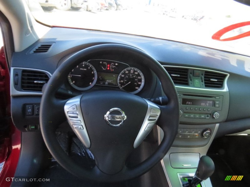 2014 Nissan Sentra SV Charcoal Dashboard Photo #90987717