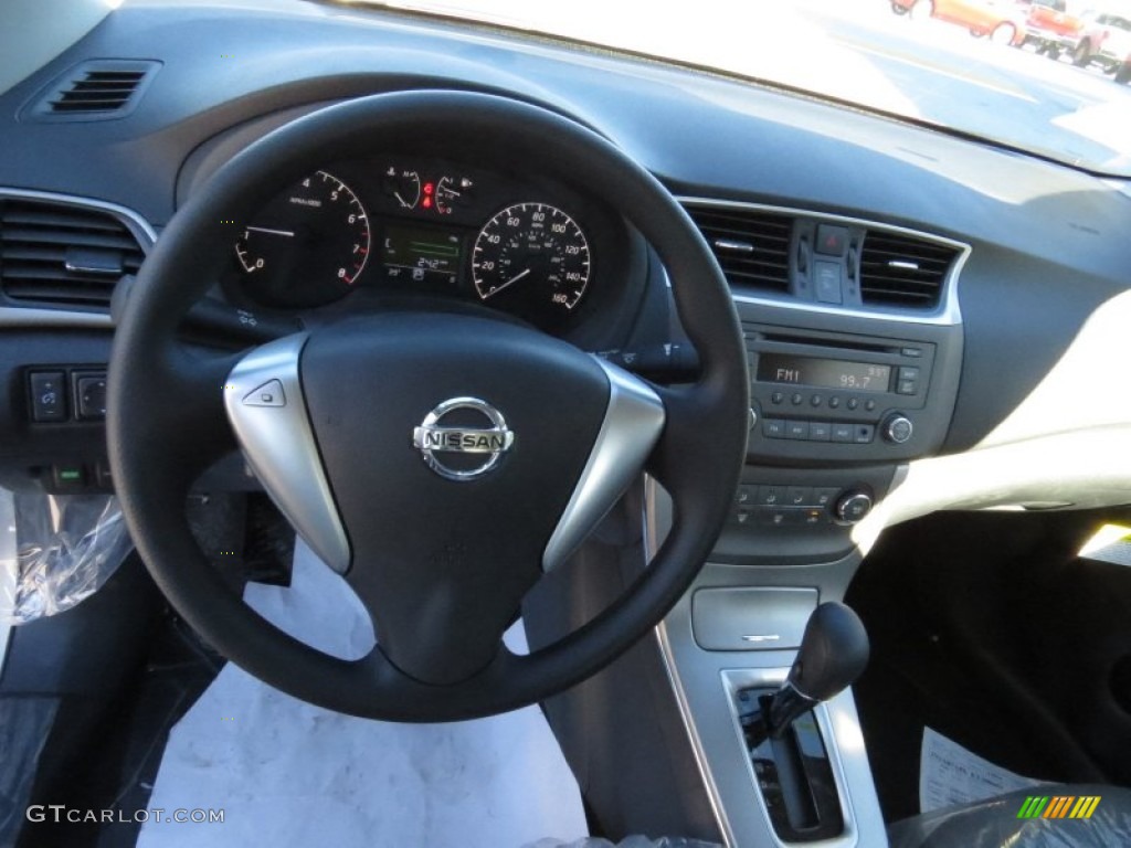 2014 Nissan Sentra S Charcoal Dashboard Photo #90988122