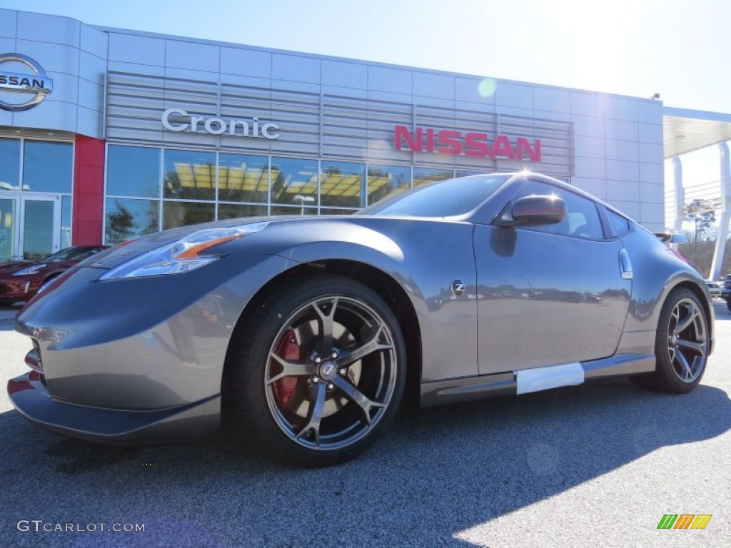 2014 370Z NISMO Coupe - Gun Metallic / Black photo #1