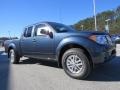 2014 Graphite Blue Nissan Frontier SV Crew Cab 4x4  photo #7