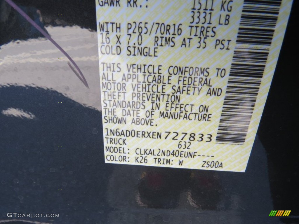 2014 Frontier SV Crew Cab - Night Armor / Steel photo #16