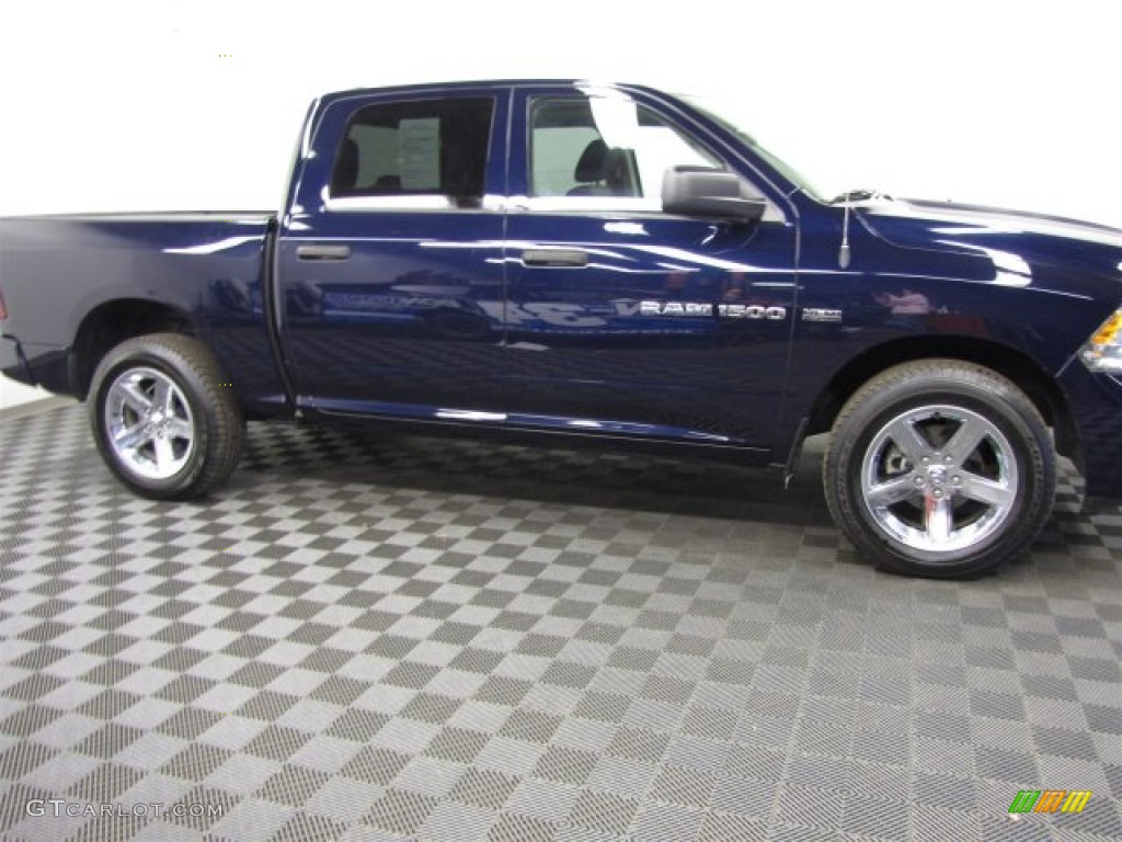 2012 Ram 1500 ST Crew Cab 4x4 - True Blue Pearl / Dark Slate Gray/Medium Graystone photo #6