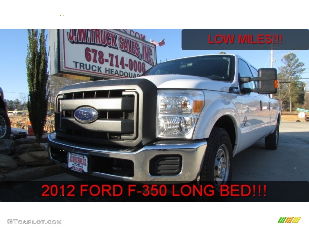 2012 F350 Super Duty XL Crew Cab - Oxford White / Steel photo #1