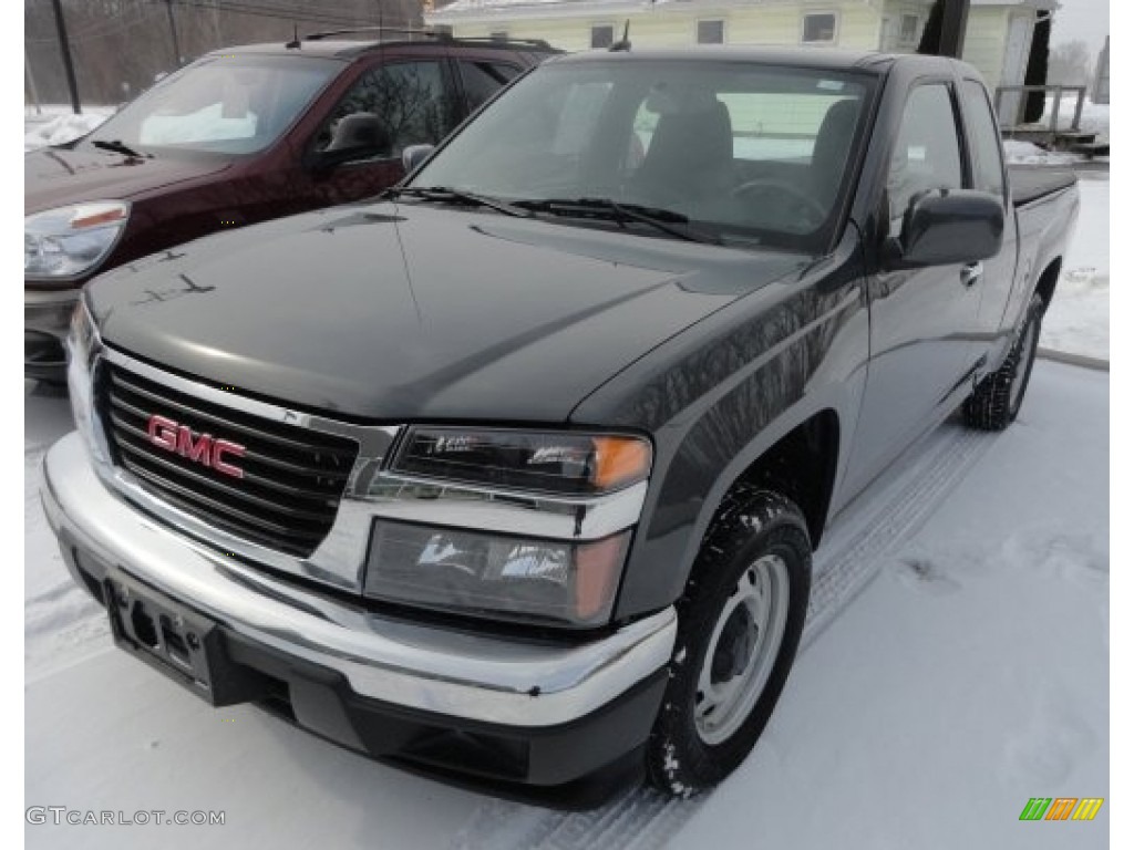 2012 Canyon Work Truck Extended Cab - Dark Steel Gray Metallic / Ebony photo #1