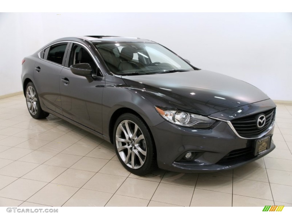 2014 MAZDA6 Grand Touring - Meteor Gray Mica / Black photo #1