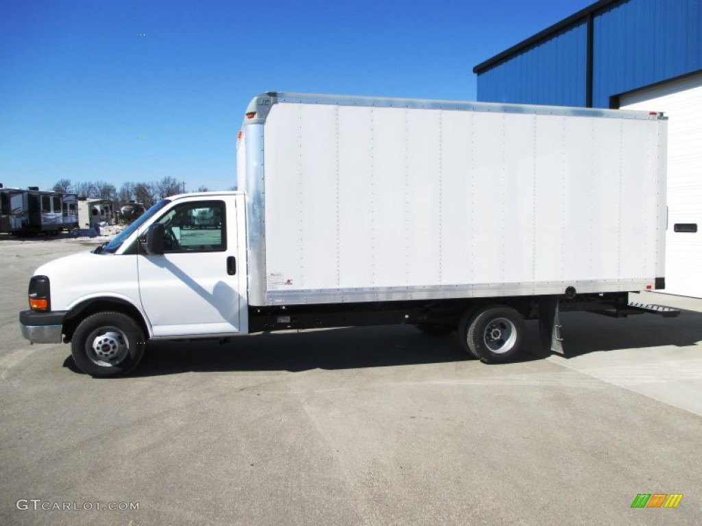 2014 Savana Cutaway 3500 Commercial Moving Truck - Summit White / Neutral photo #4