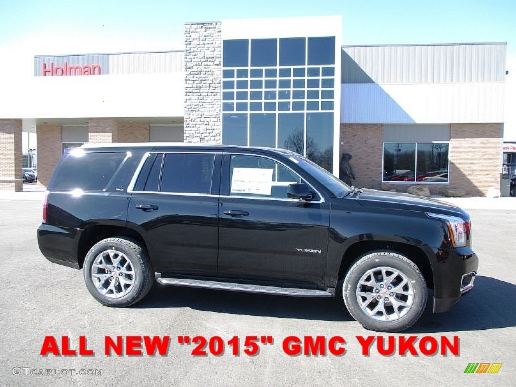 2015 Yukon SLT 4WD - Onyx Black / Jet Black photo #1
